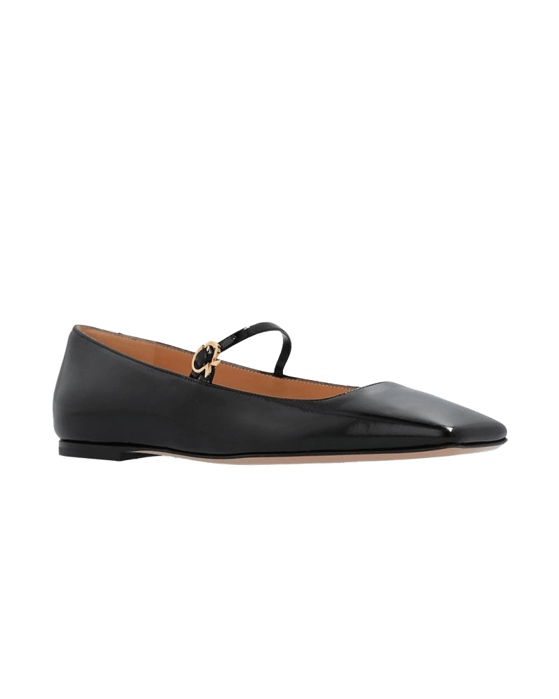Gianvito Rossi Black Calfskin Ballet Flats Glam Steals