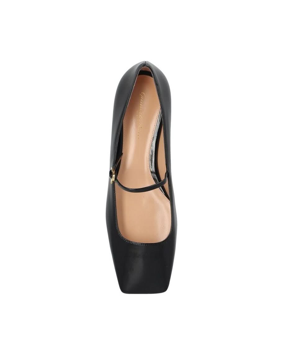 Gianvito Rossi Black Calfskin Ballet Flats
