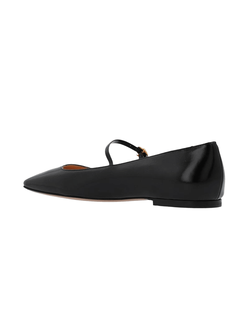 Gianvito Rossi Black Calfskin Ballet Flats Glam Steals