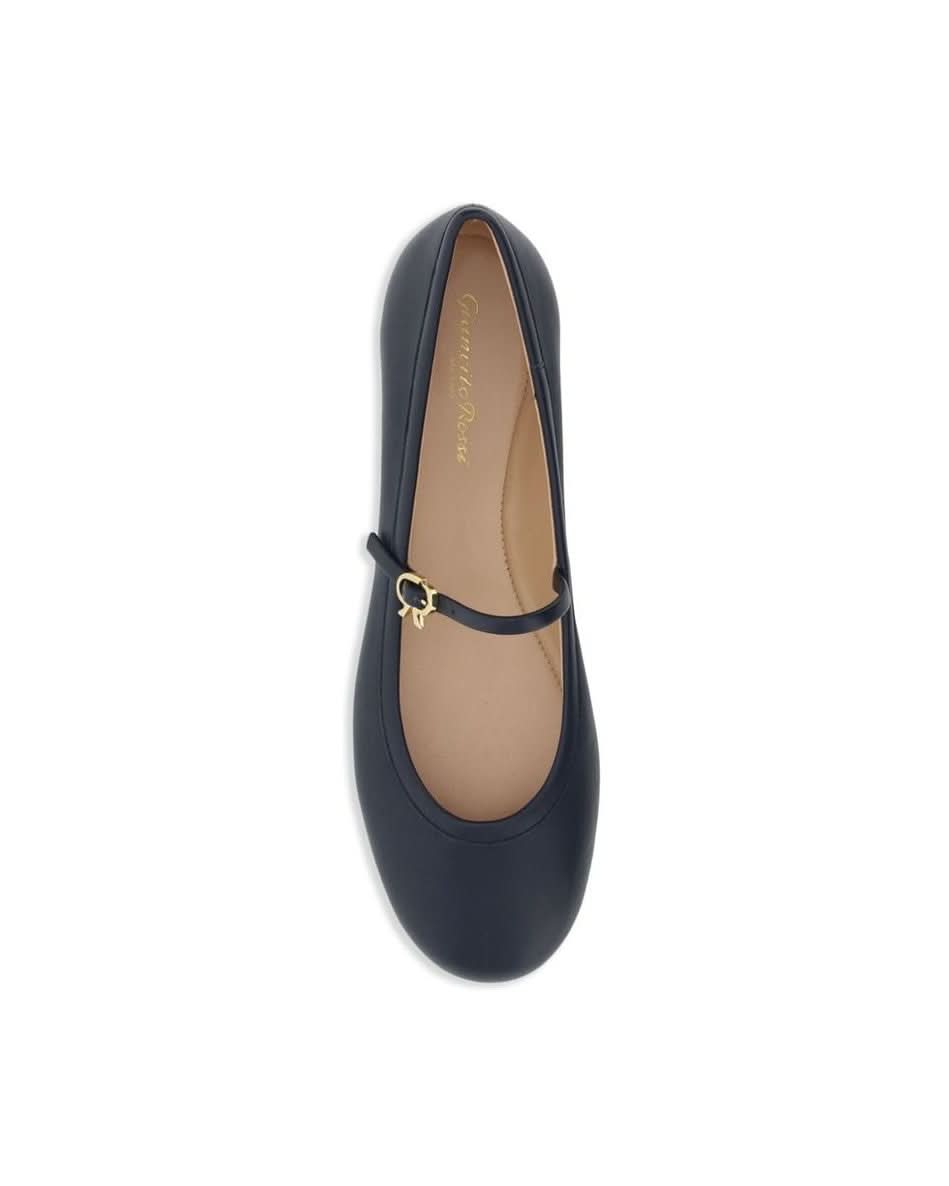 Gianvito Rossi Blue Ballet Flats
