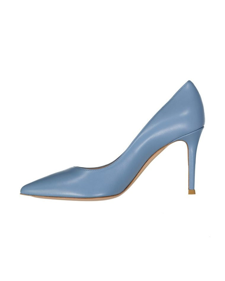 Gianvito Rossi Blue Leather High Heel Pumps Glam Steals