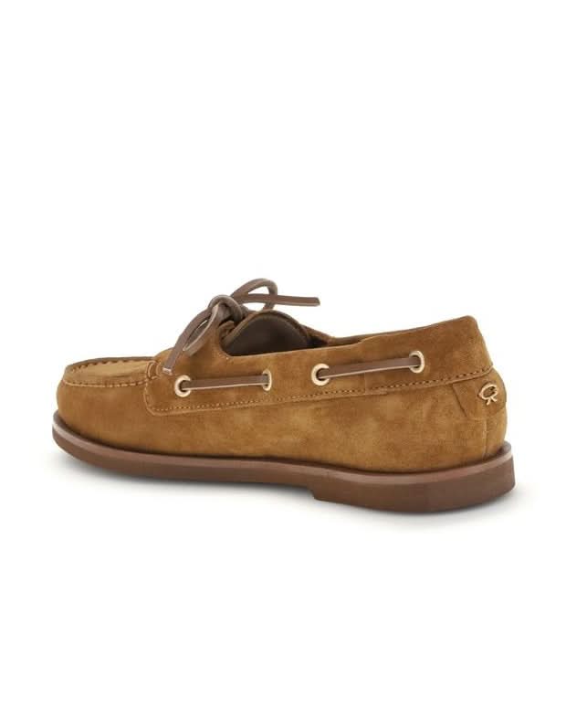 Gianvito Rossi Brown Calf Leather Bos Taurus Slip On Loafers Flats