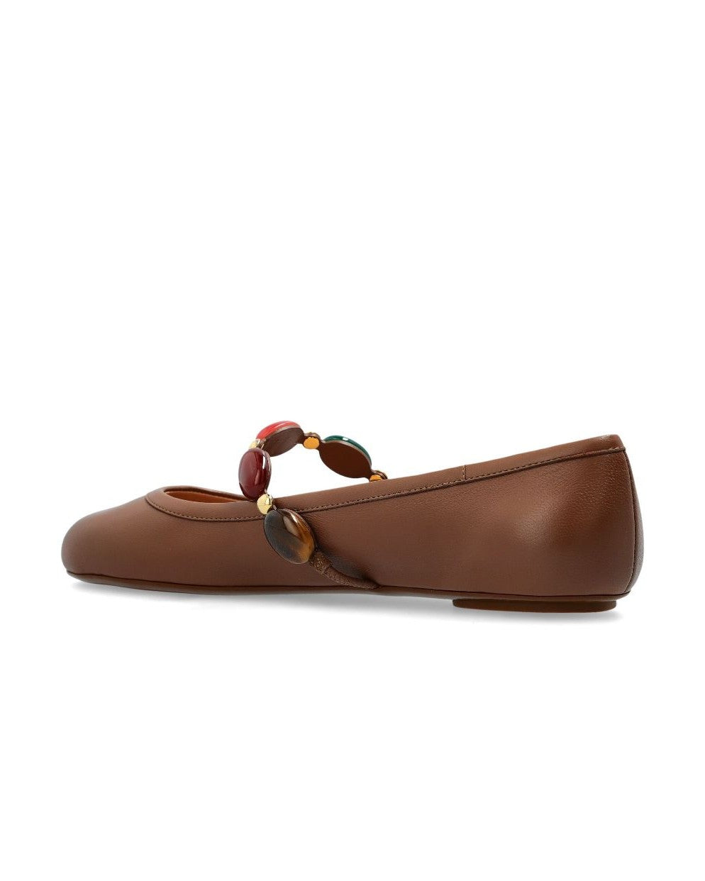 Gianvito Rossi Brown Leather Flat Shoes Glam Steals