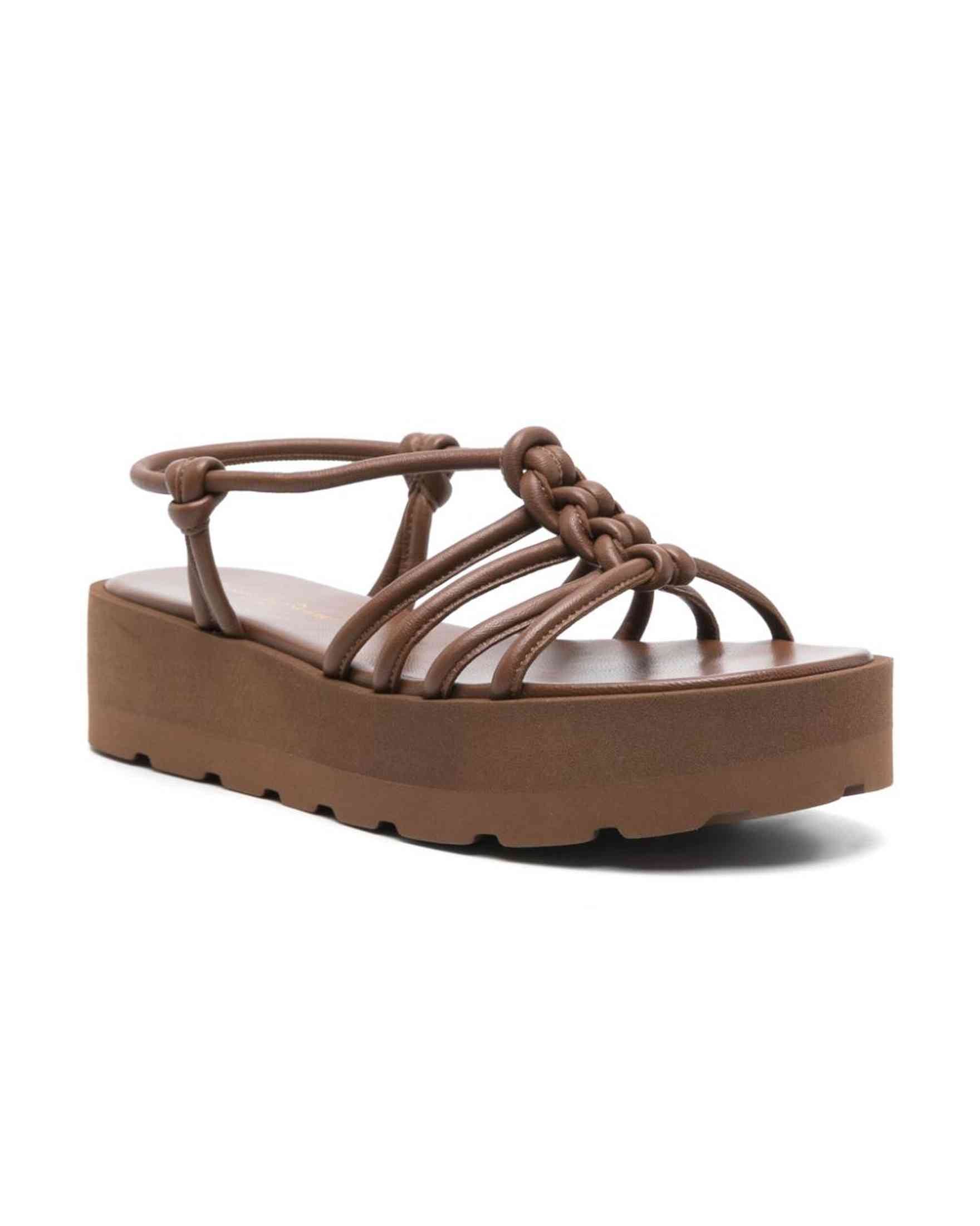 Gianvito Rossi Brown Leather Sandals Glam Steals
