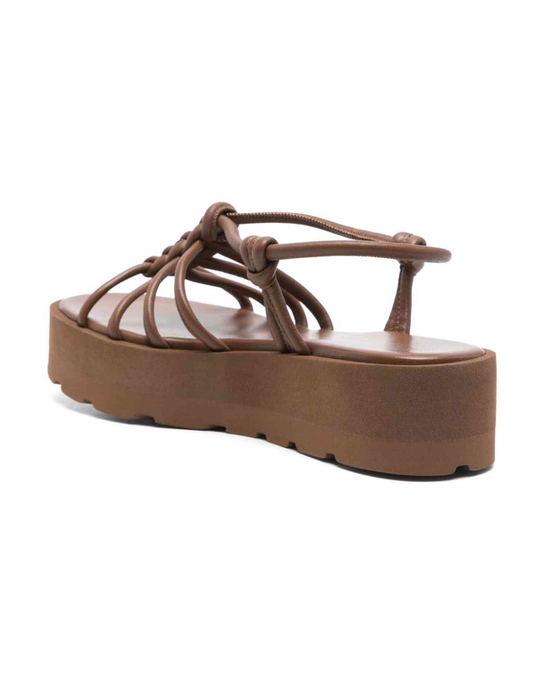 Gianvito Rossi Brown Leather Sandals Glam Steals