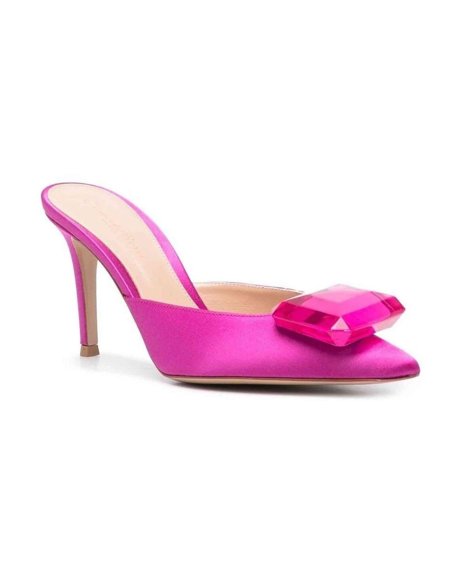 Gianvito Rossi Fuchsia Heel Heels
