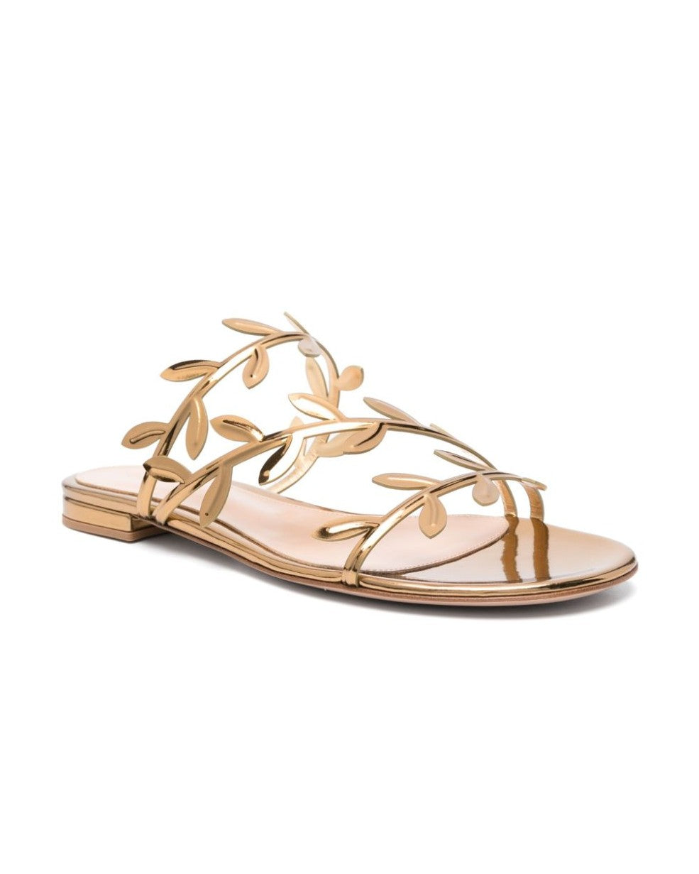 Gianvito Rossi Golden Sandals Glam Steals