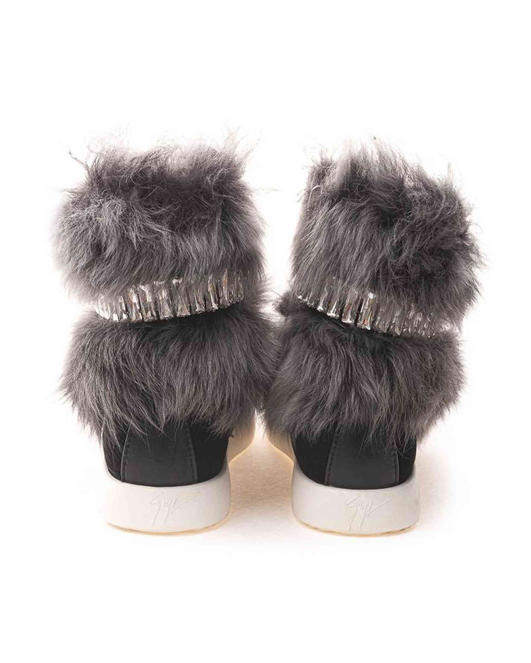 Giuseppe Zanotti Neoprene Black Sneaker Glam Steals