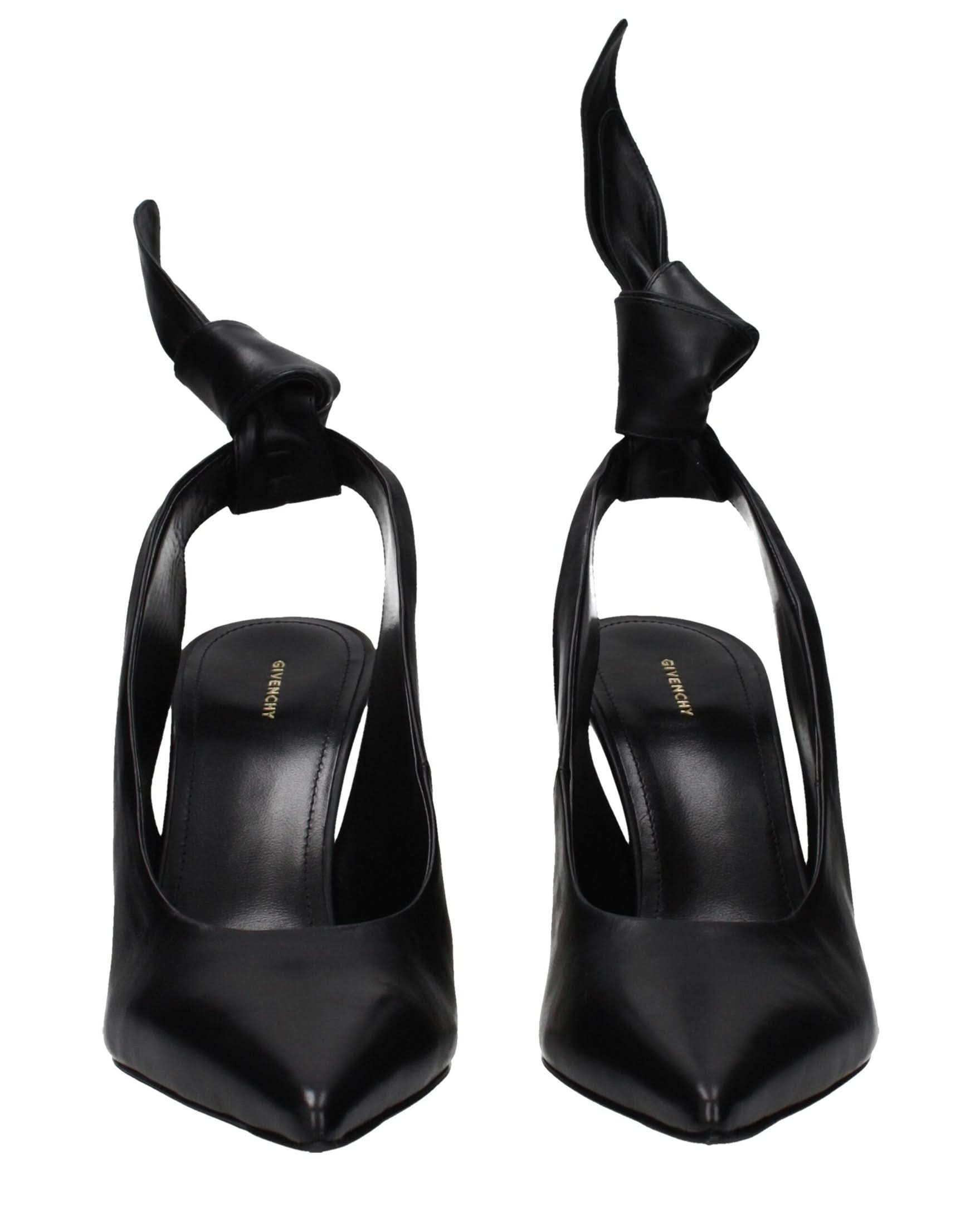 Givenchy Black Leather High Heel Pumps Heels