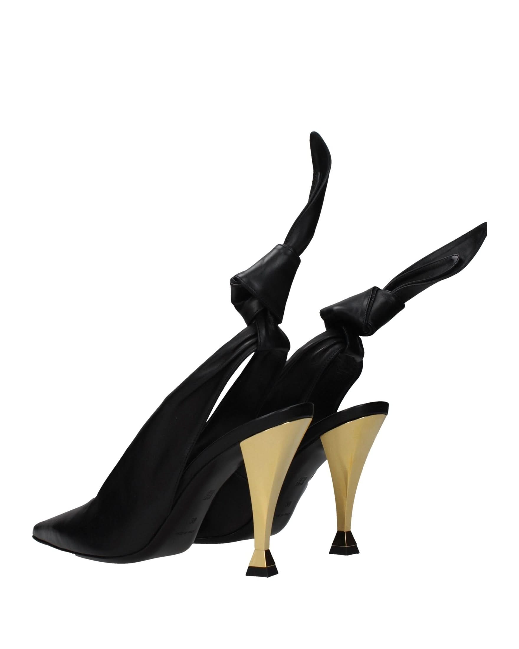 Givenchy Black Leather High Heel Pumps Heels