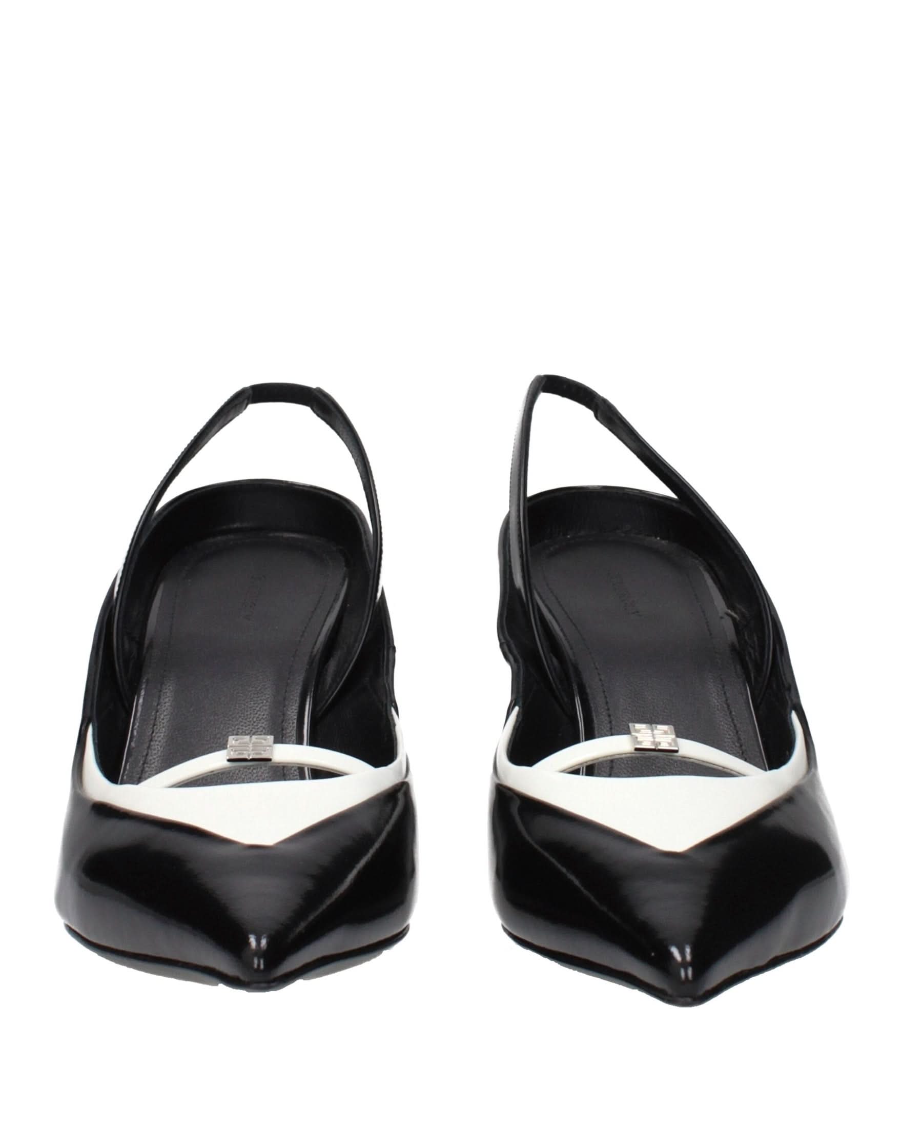 Givenchy Black Leather Wedge Sandals Sandals