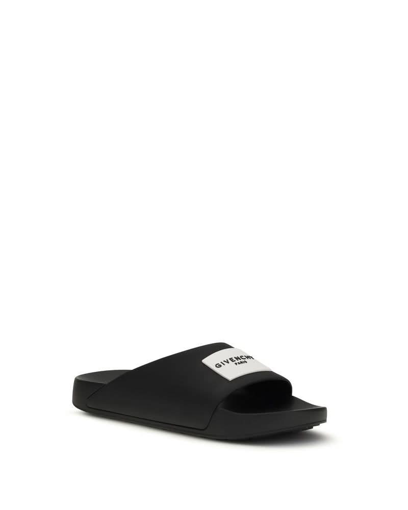 Givenchy Black Rubber Sandals
