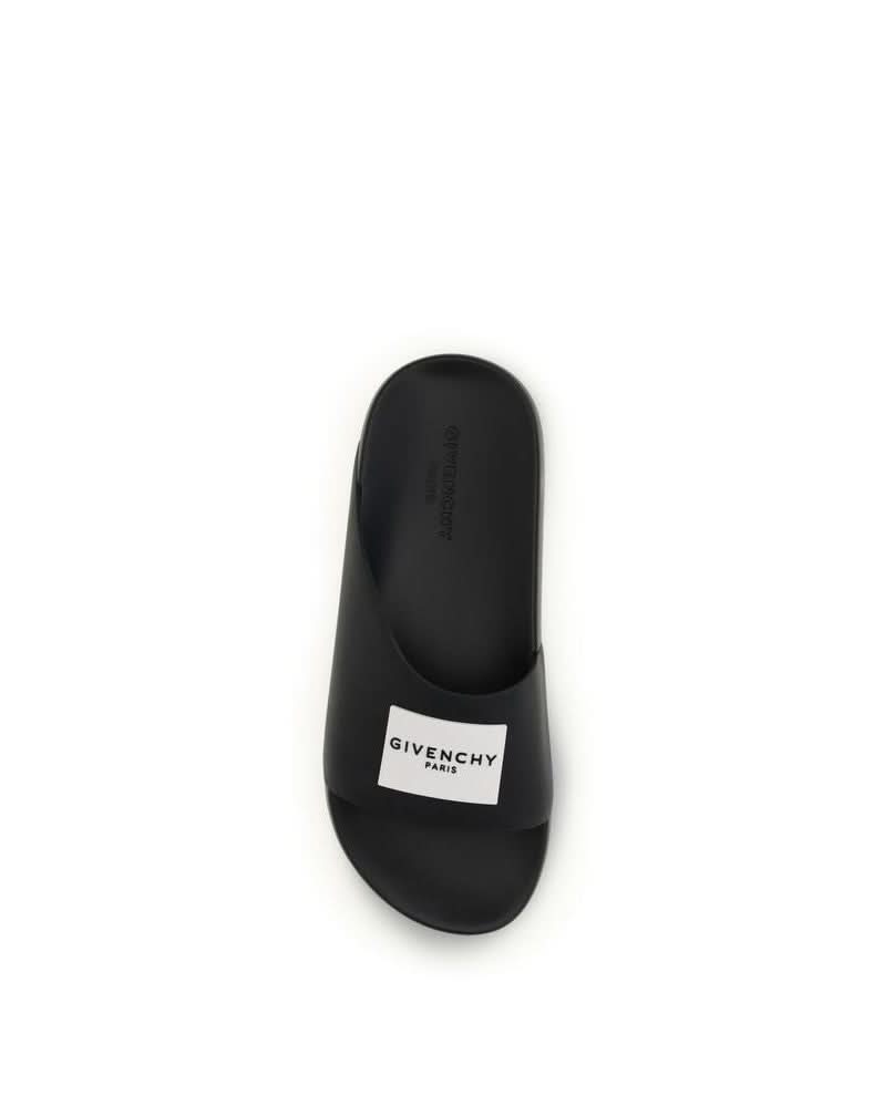 Givenchy Black Rubber Sandals