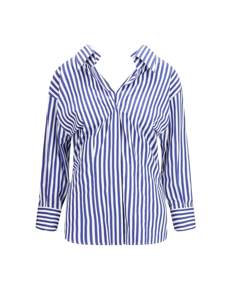 Givenchy Blue Cotton Pattern Shirt