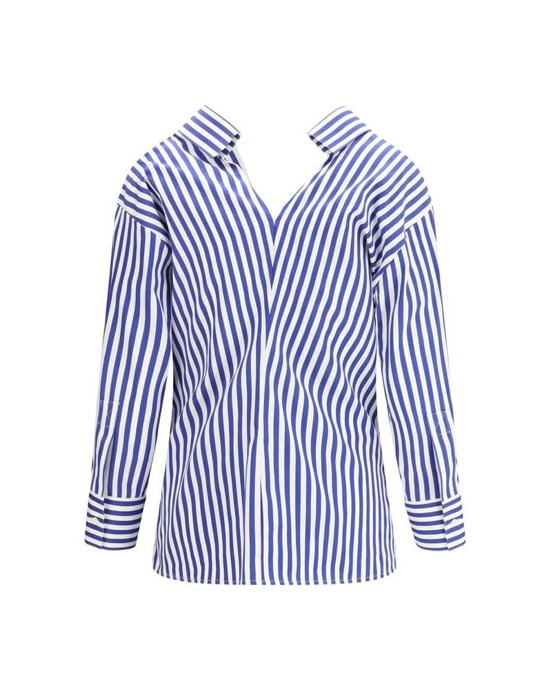 Givenchy Blue Cotton Pattern Shirt