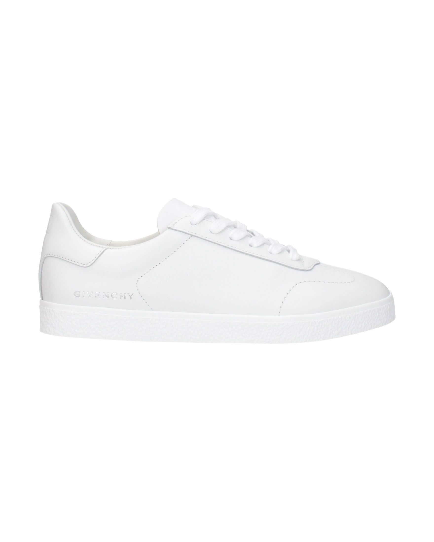 Givenchy White Leather Low Top Sneakers Sneakers
