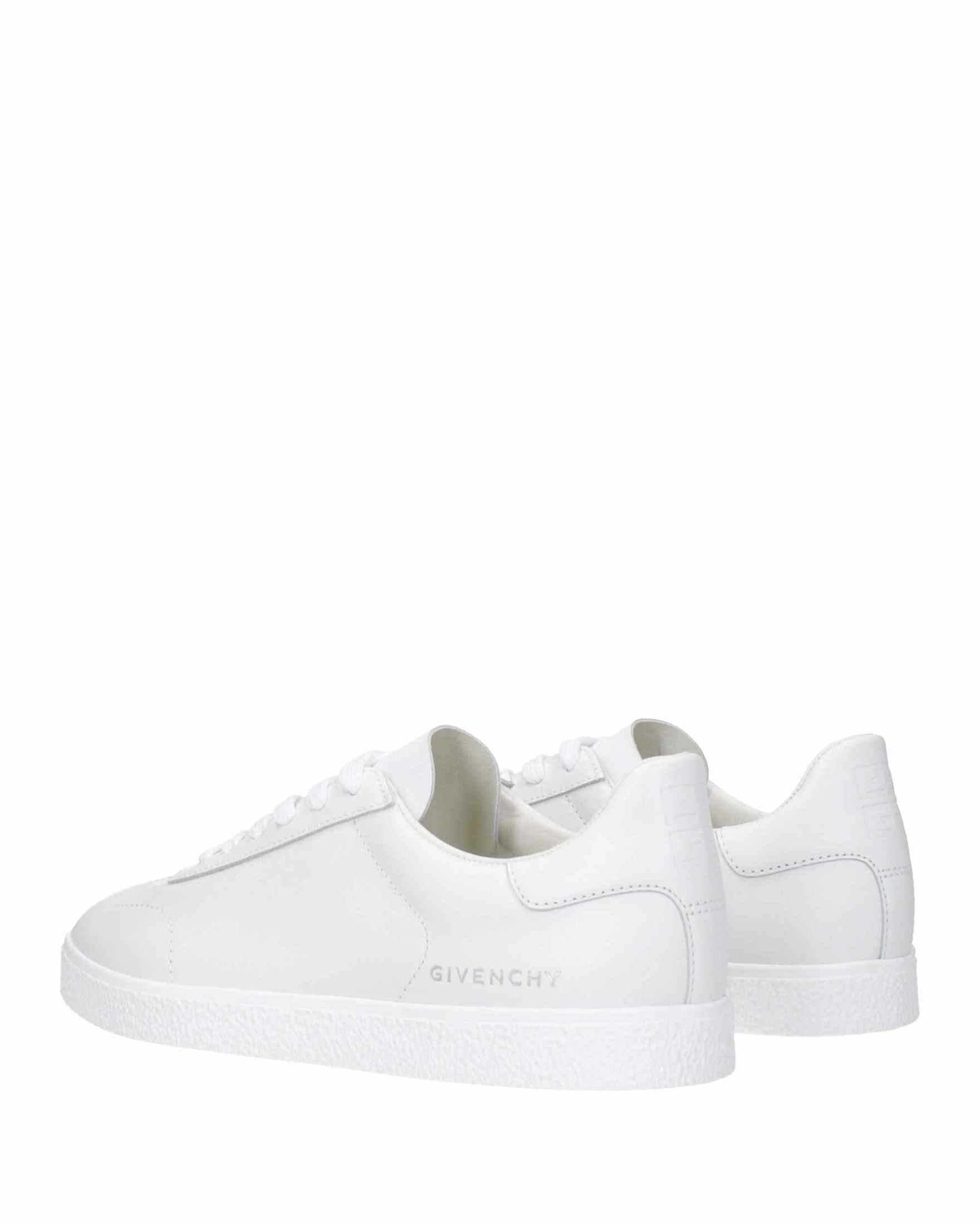 Givenchy White Leather Low Top Sneakers Sneakers
