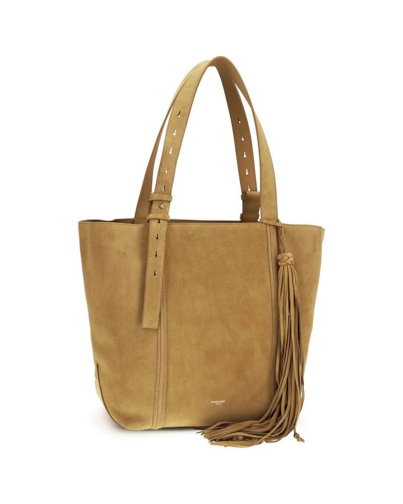 Golden Goose Beige Calf Leather Bos Taurus Shoulder Bag Glam Steals