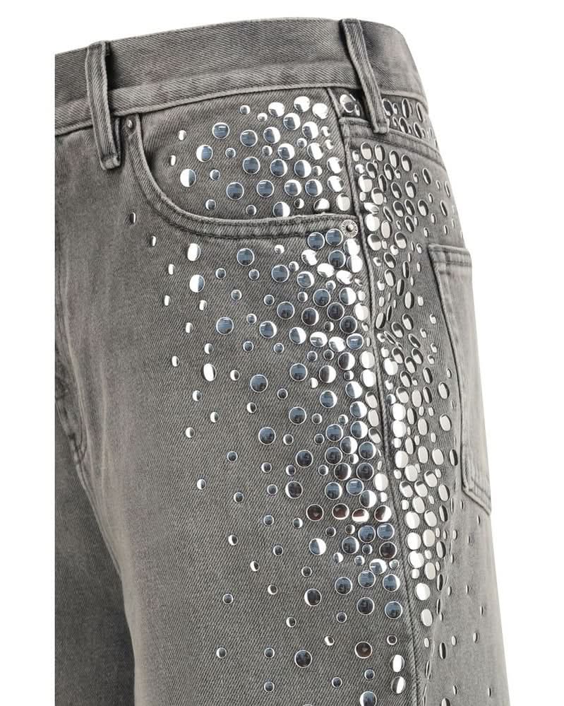 Golden Goose Gray Cotton Denim Jeans Glam Steals