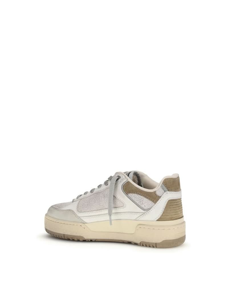 Golden Goose White Calf Leather Bos Taurus Chunky Sneakers