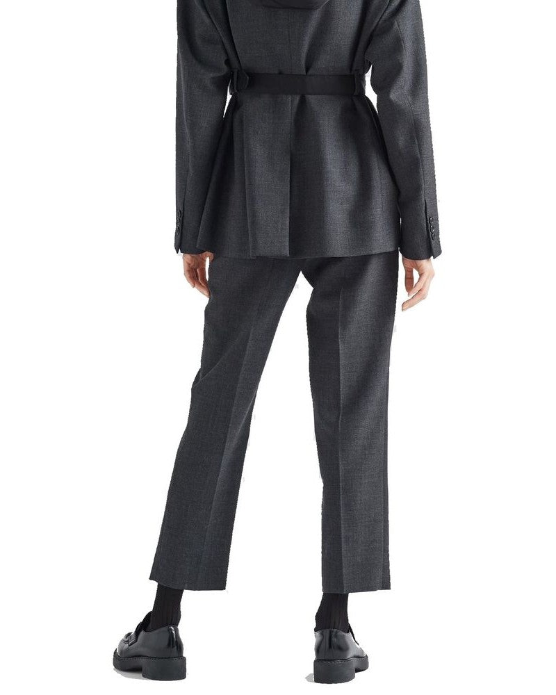 Gray Virgin Wool Dress Pants Glam Steals