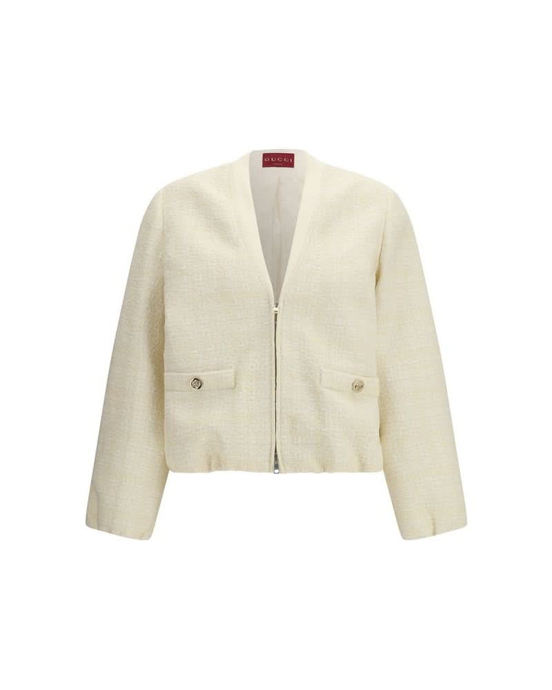 Gucci Beige Cotton Shell Jacket