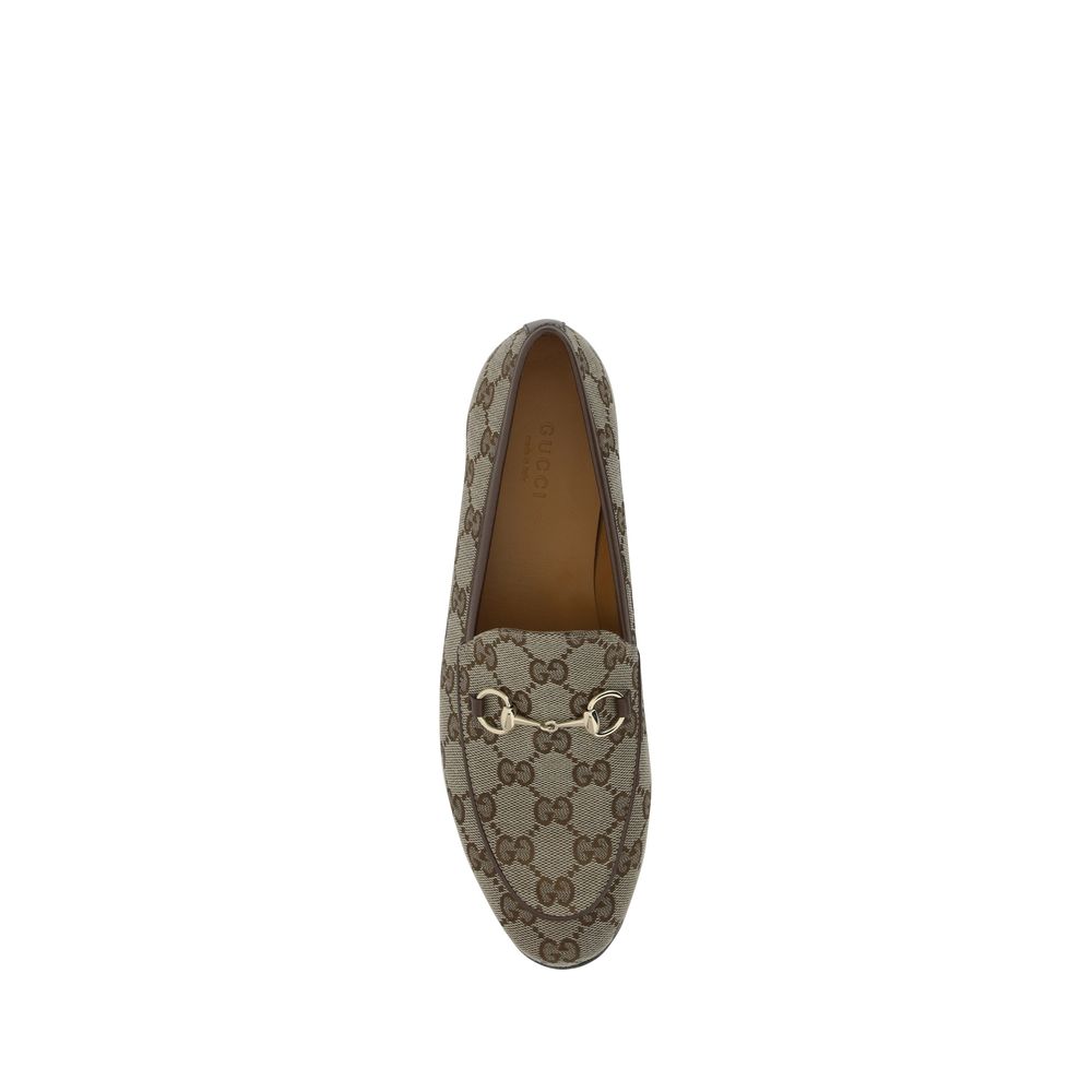 Gucci Beige Polyamide Slip On Loafers