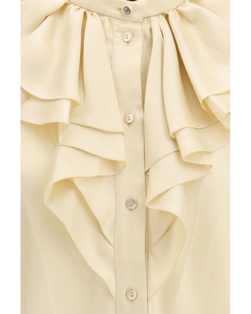 Gucci Beige Silk Shirt