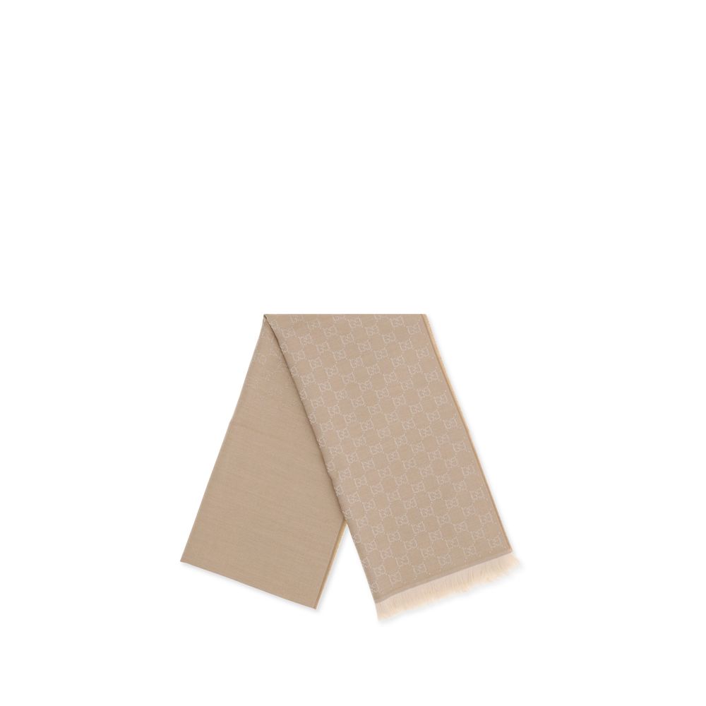 Gucci Beige Wool Scarf Glam Steals