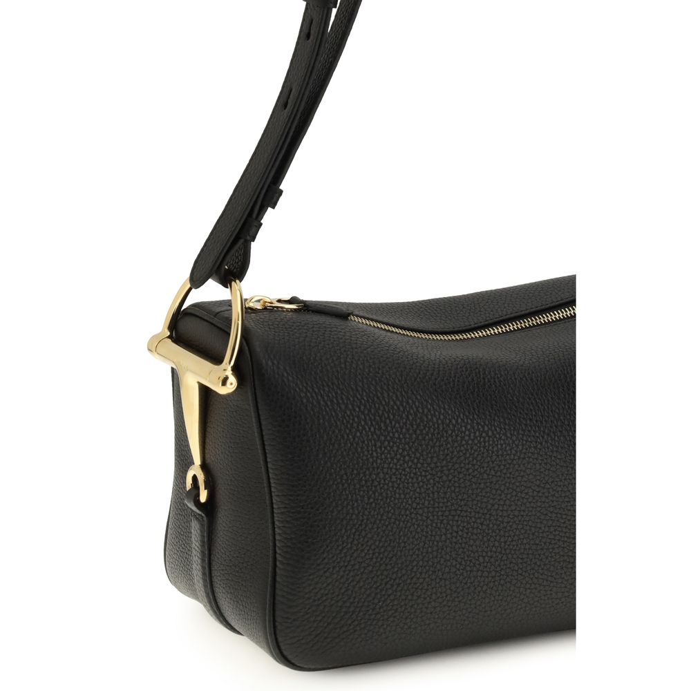 Gucci Black Calf Leather Bos Taurus Handbag Glam Steals