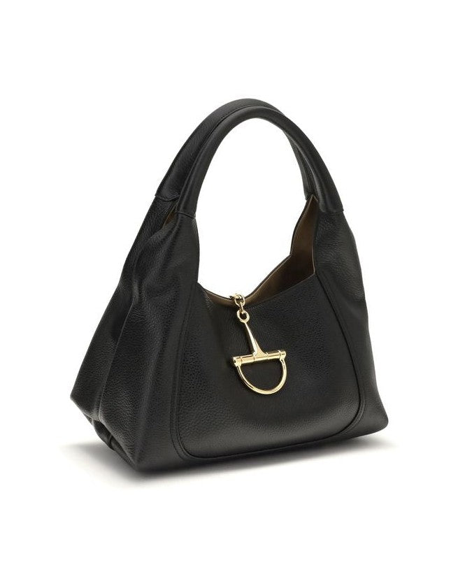 Gucci Black Calf Leather Bos Taurus Handbag Glam Steals