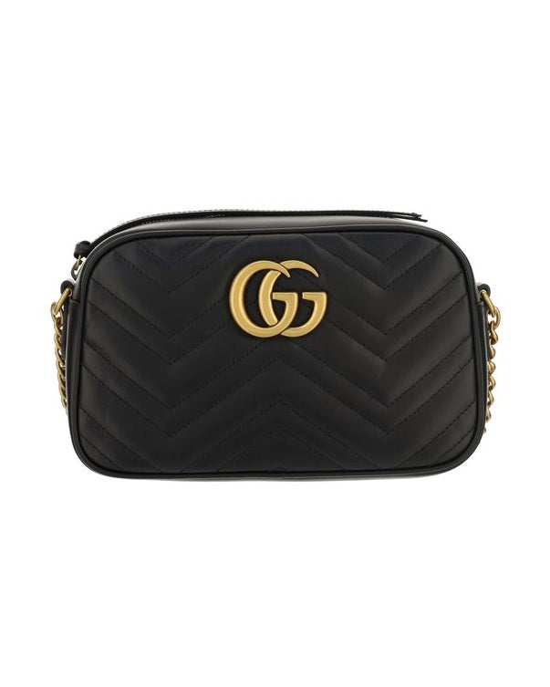Gucci Black Calf Leather Bos Taurus Shoulder Bag Glam Steals