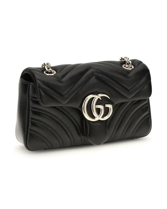 Gucci Black Calf Leather Bos Taurus Shoulder Bag