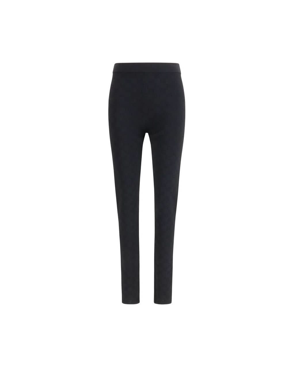 Gucci Black Viscose Leggings