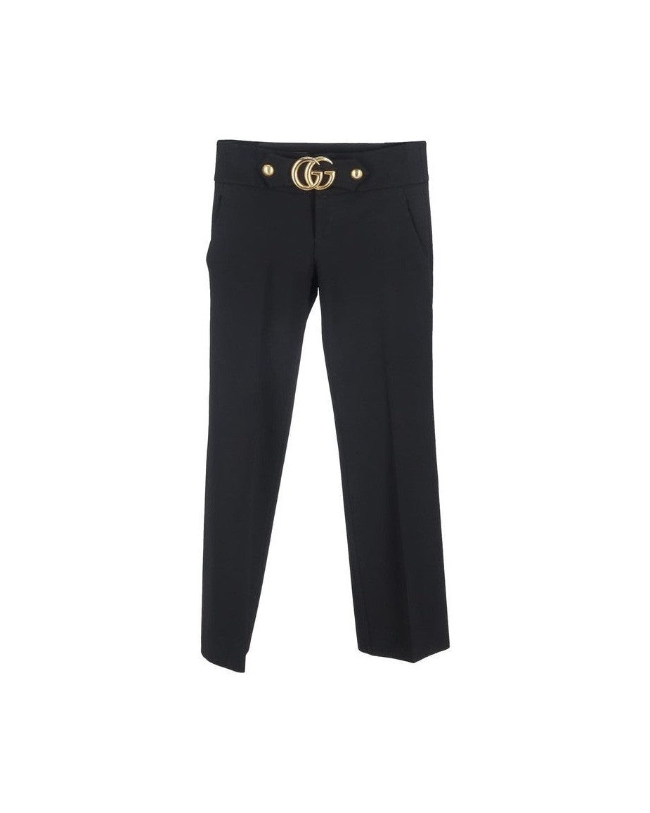 Gucci Black Viscose Pant Pants