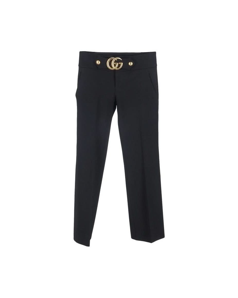 Gucci Black Viscose Pant Pants