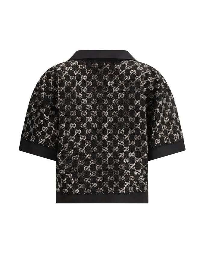 Gucci Black Viscose Top