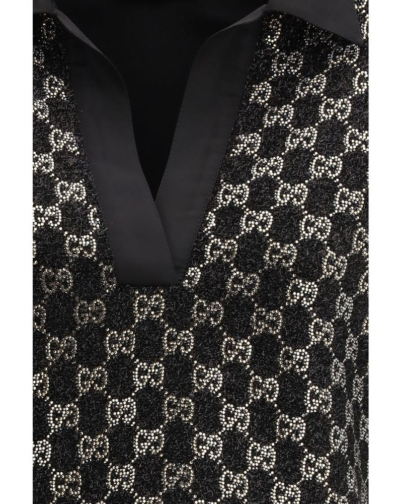 Gucci Black Viscose Top