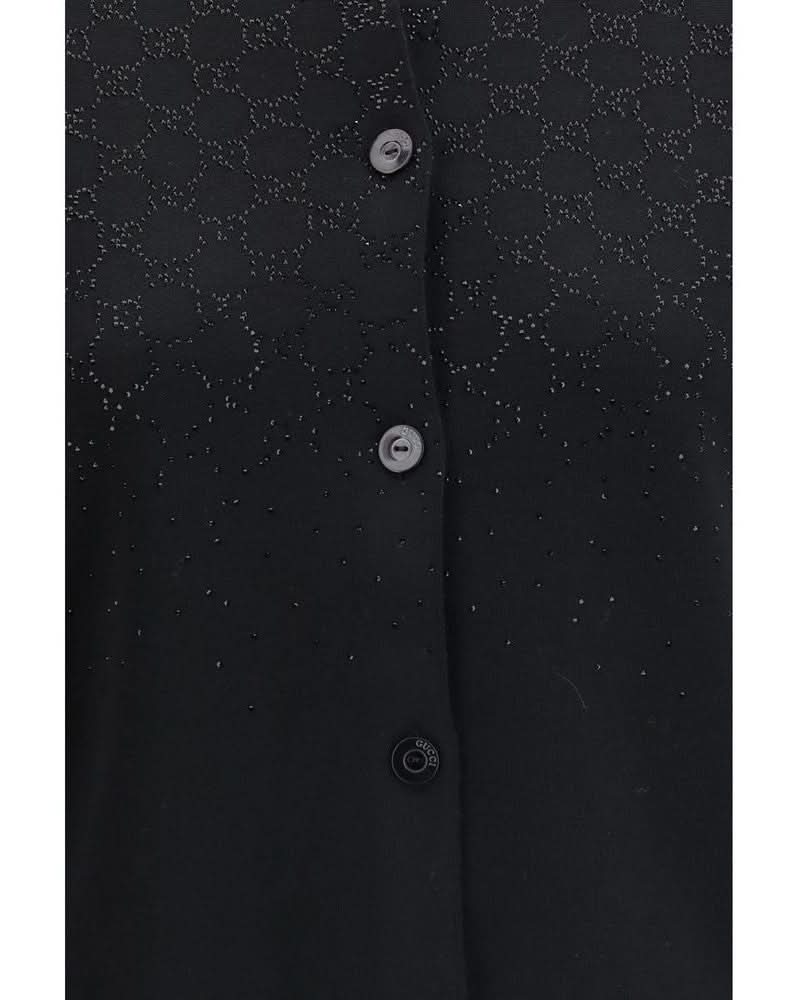 Gucci Black Wool Cardigan