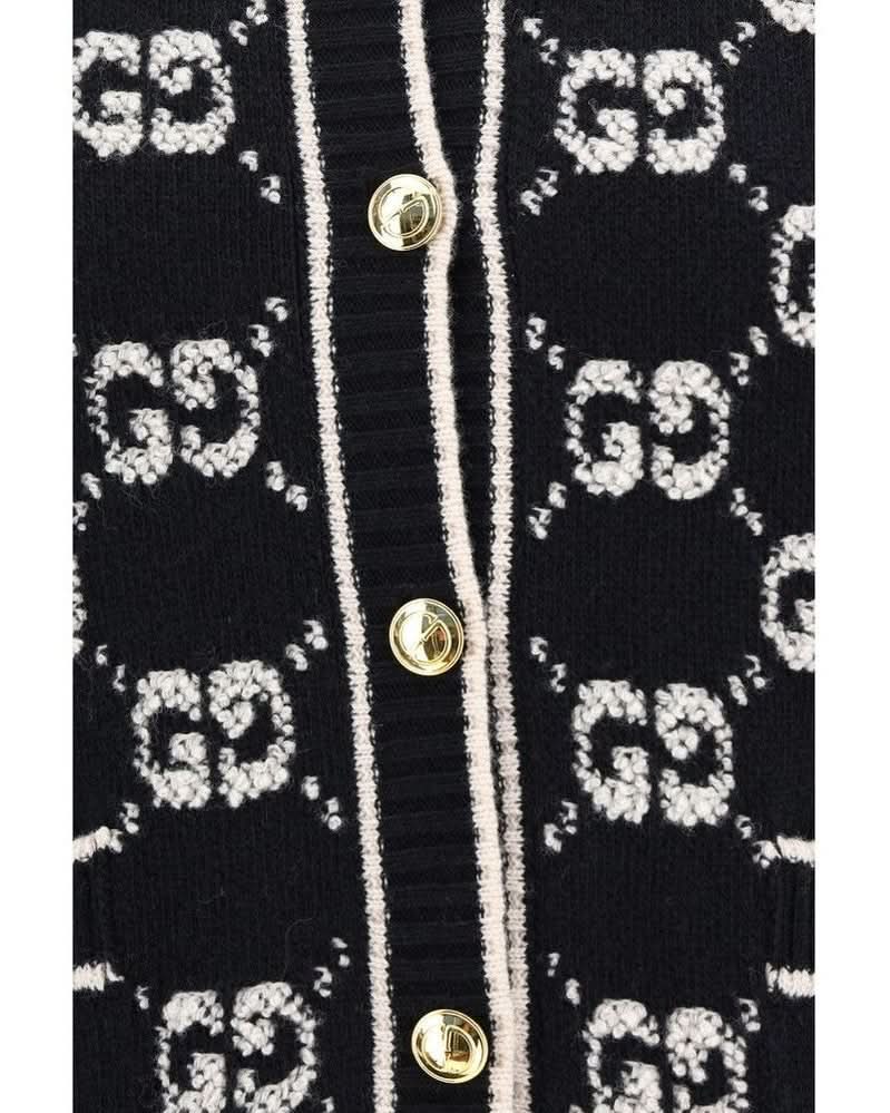 Gucci Black Wool Oves Aries Cardigan Glam Steals