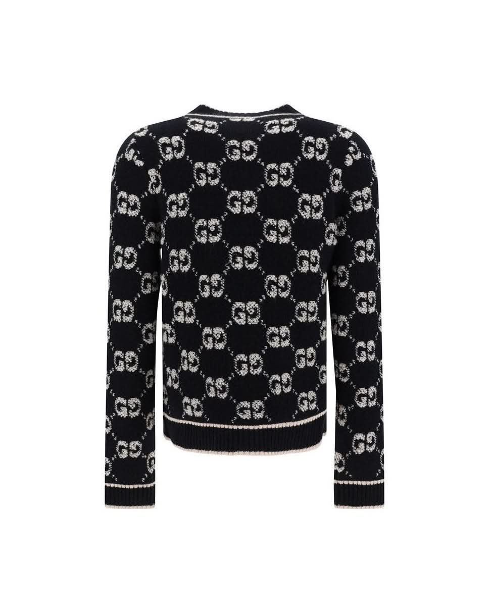 Gucci Black Wool Oves Aries Cardigan Glam Steals