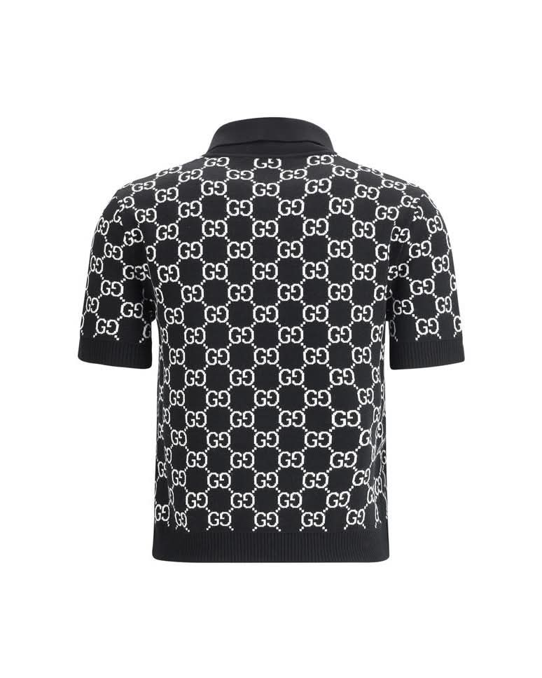 Gucci Black Wool Top Polos