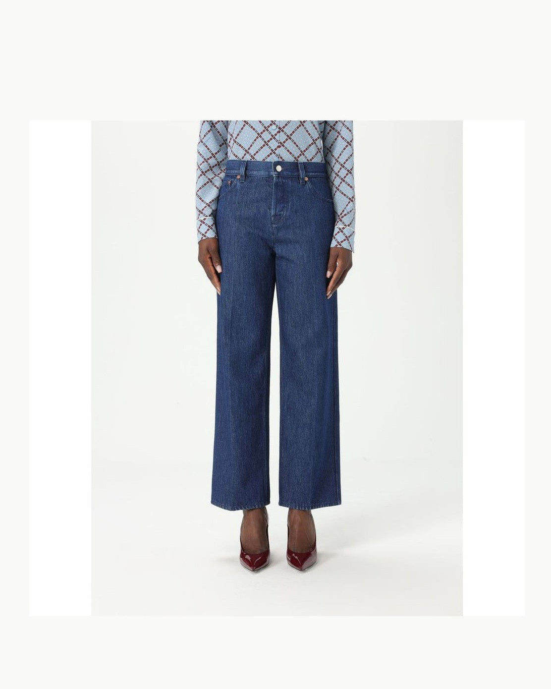 Gucci Blue Cotton Denim Jeans Glam Steals