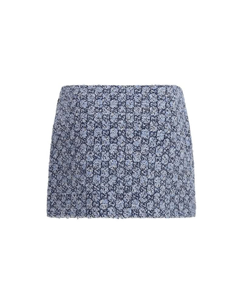 Gucci Blue Cotton Mini Skirt Glam Steals