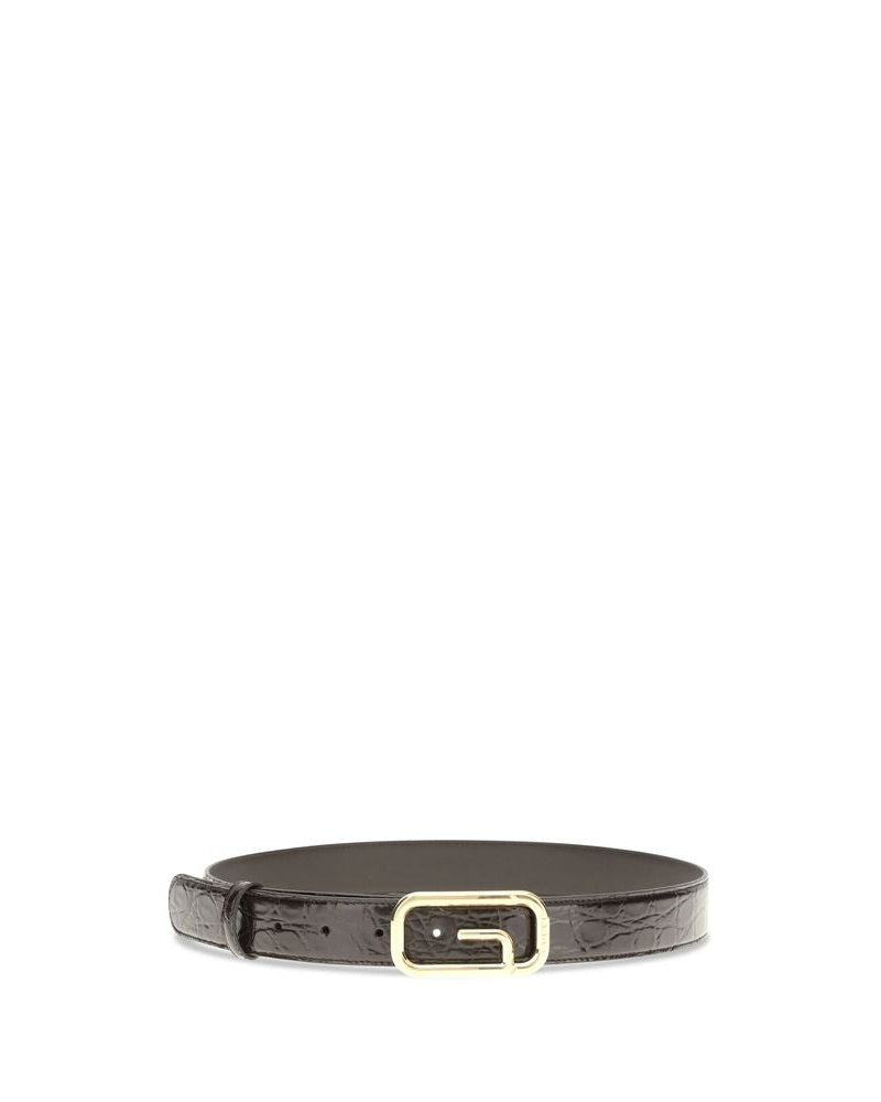 Gucci Brown Calf Leather Bos Taurus Regular Belt Belts