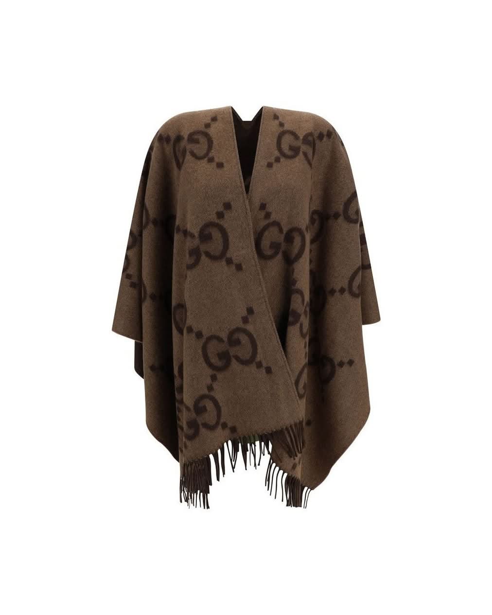 Gucci Brown Cashmere Coat Wrap Coats