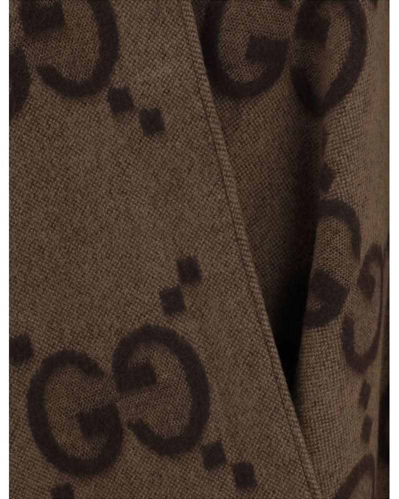 Gucci Brown Cashmere Coat Wrap Coats