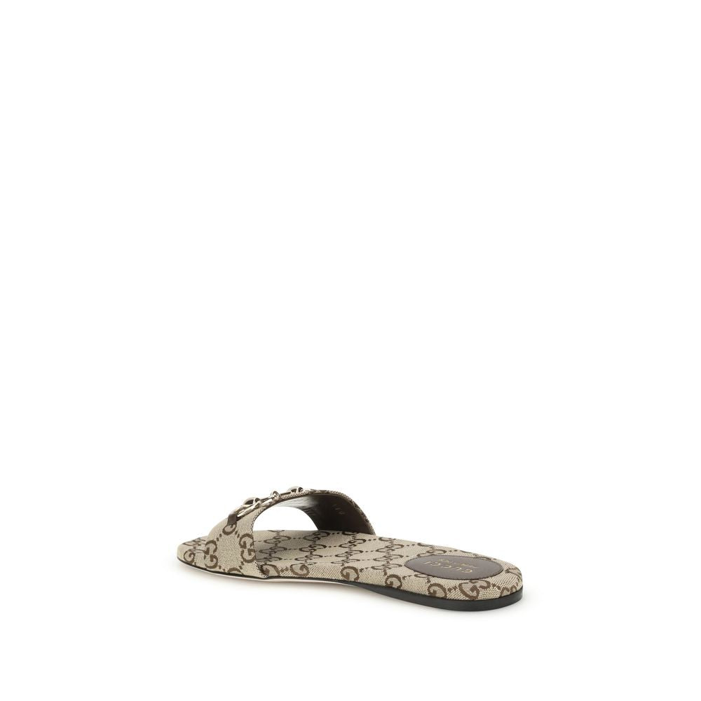 Gucci Canvas Gg Slippers Glam Steals