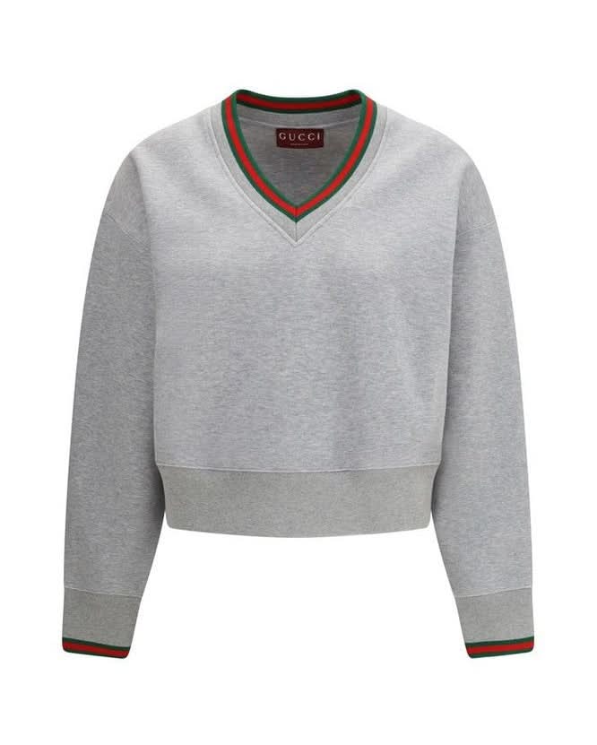 Gucci Gray Cotton Sweatshirt