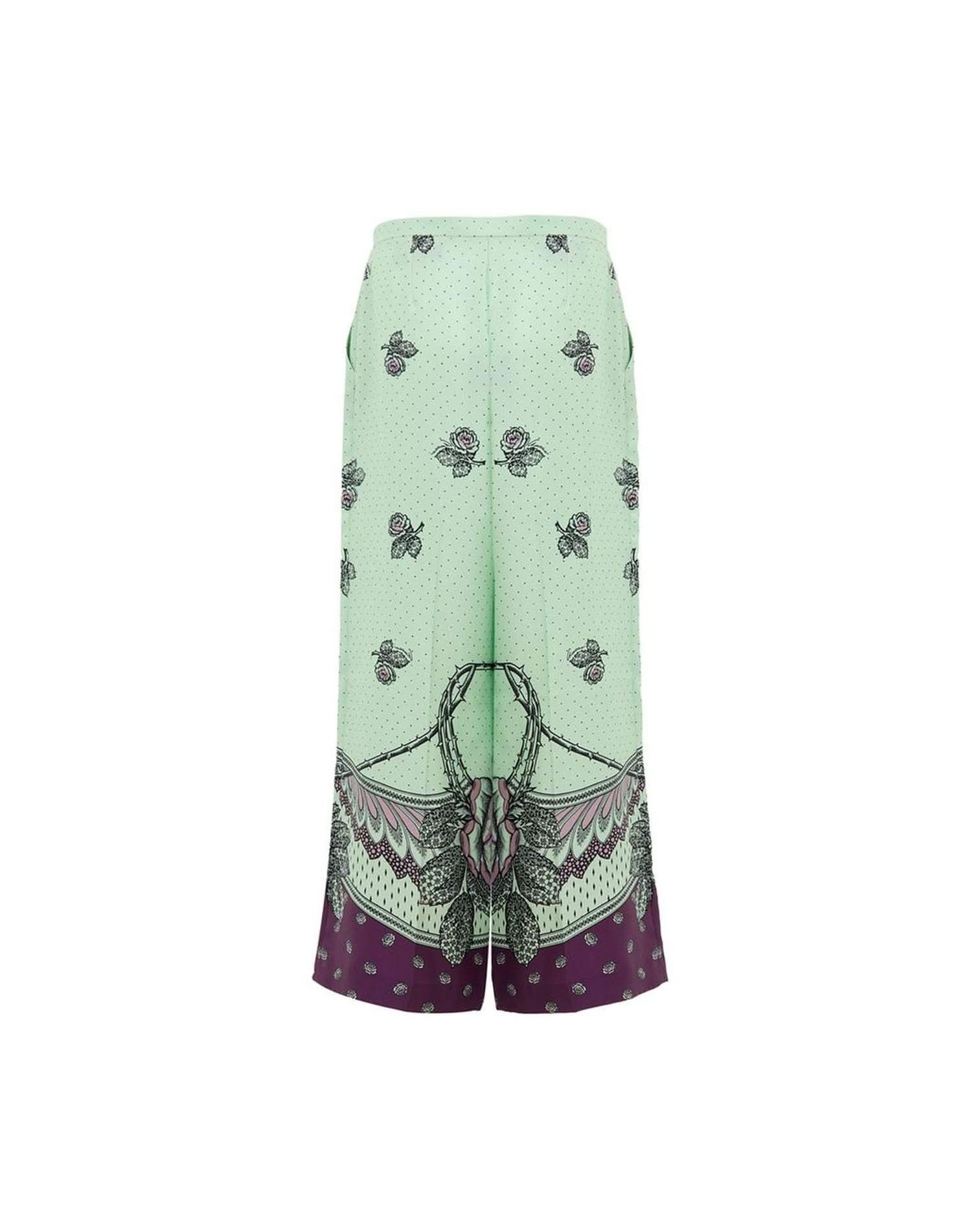 Gucci Silk Green Pant Trousers